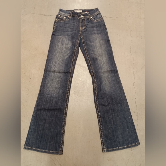 NWT STETSON Tall No. 214 City Trouser Stretch Denim Jeans Wide Leg Flare - Picture 1 of 13
